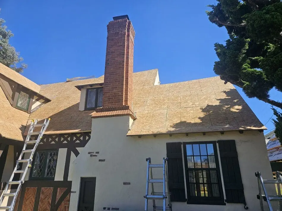 San Diego home mid roof replacement with fresh underlayment