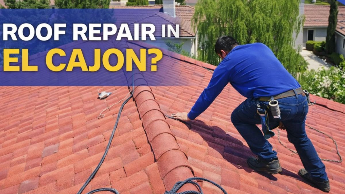 Roof repair cost estimate reviewed on site for a Southern California residential roof