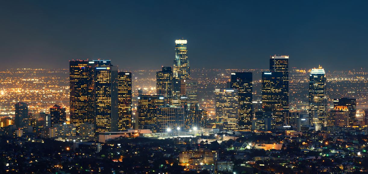 California skyline at night