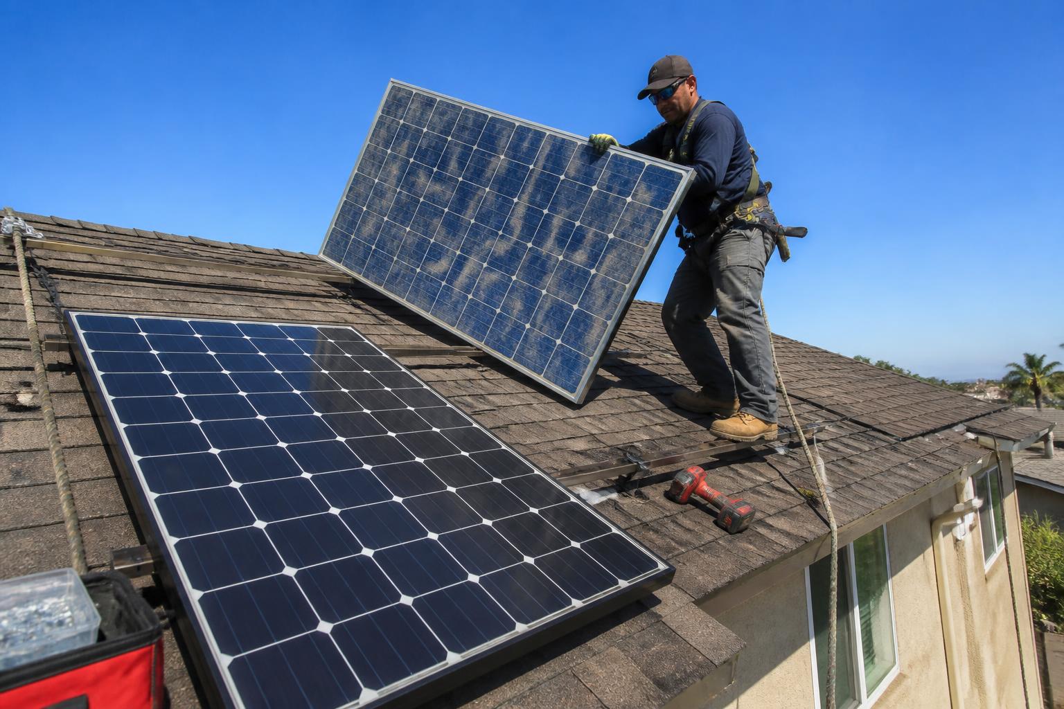 Rooftop solar array in San Diego financed years earlier through a Sunlight Financial loan